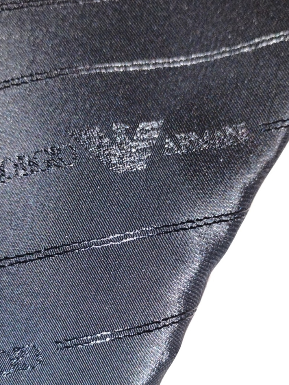 Emporio Armani Black Embossed Logo Jeggings